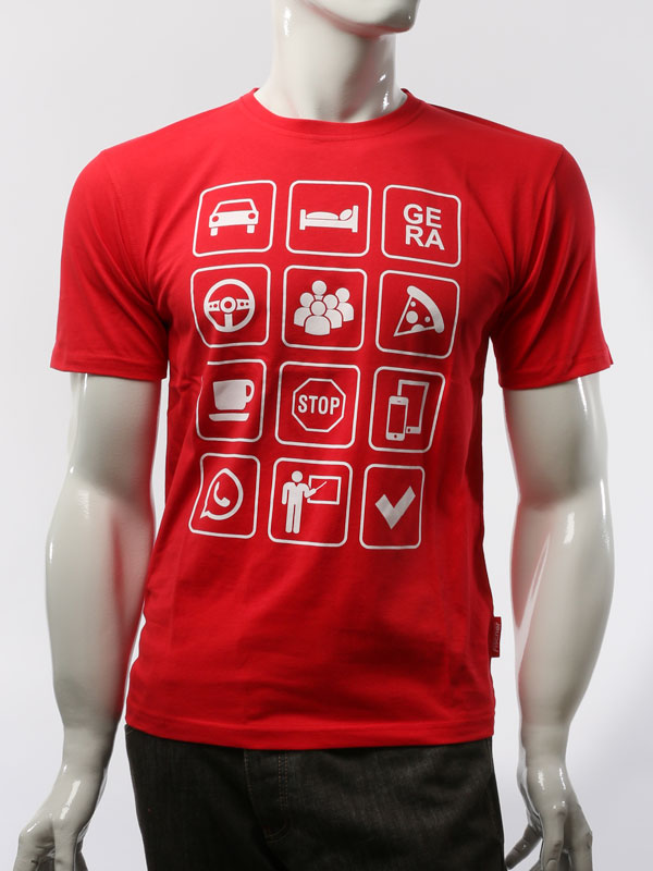 Rotes T-Shirt - Kunde: Fischer Academy